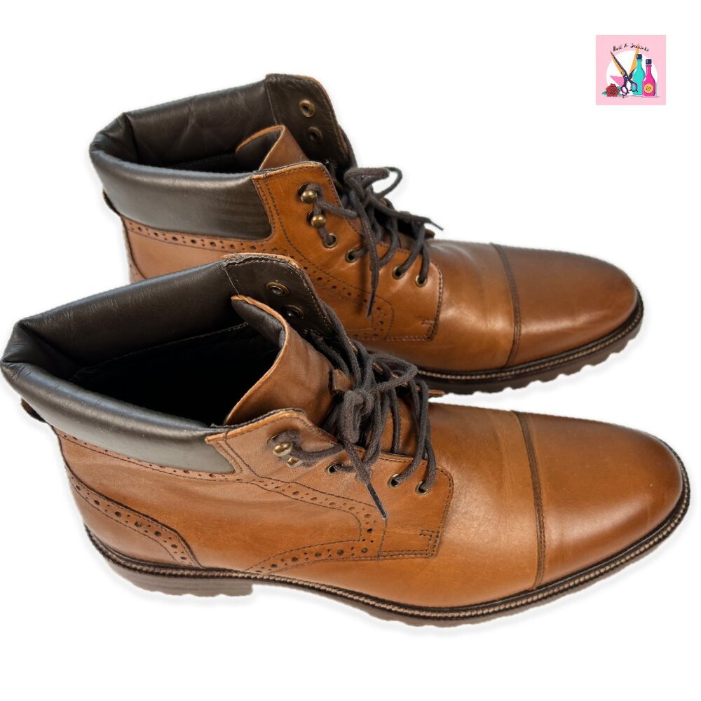 Johnston & Murphy Hobson Cap Toe Boot In Tan